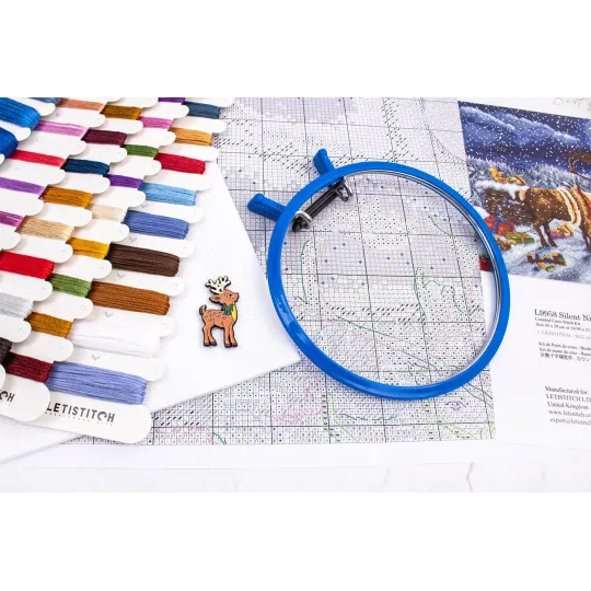 Cross stitch kit "Silent Night Gift" 43 x 29 cm SLETIL9958