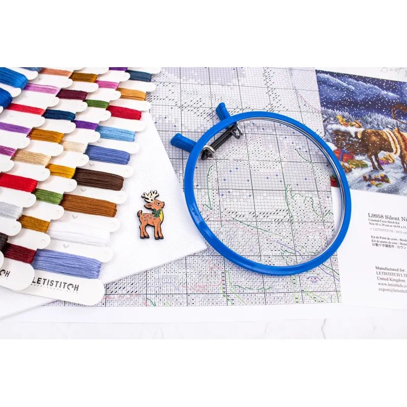 Cross stitch kit "Silent Night Gift" 43 x 29 cm SLETIL9958