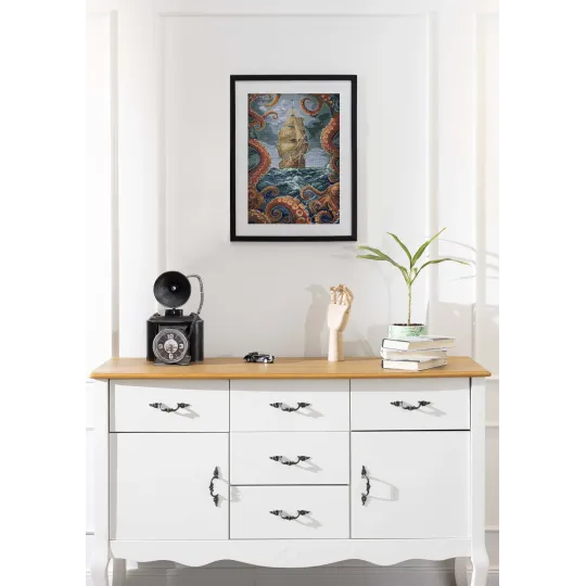 Kreuzstich-Set "Der Abgrund" 18x27 cm AAH-292