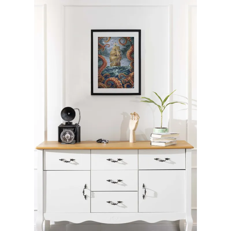 Kryželiu siuvinėjimo rinkinys "Bedugnė" 18x27 cm AAH-292