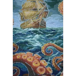 Cross-stitch kit "The abyss" 18x27 cm AAH-292