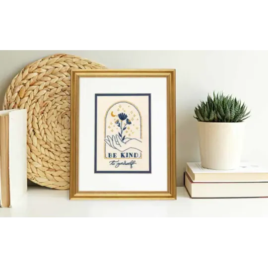 Kryželiu siuvinėjimo rinkinys "Būk malonus sau" D71-06260