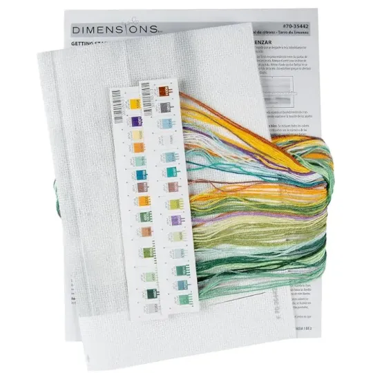 Набор для вышивания крестиком "Лимонный горшок" 35x25 см D70-35442