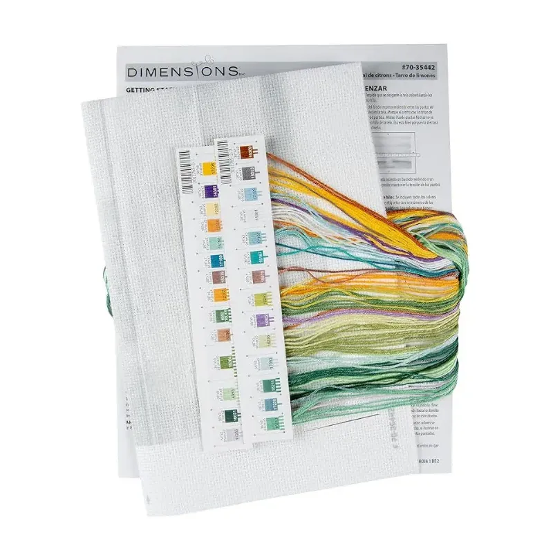 Набор для вышивания крестиком "Лимонный горшок" 35x25 см D70-35442