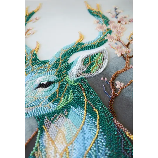 Kit de broderie de perles principal "Esprit forêt" 24x36 cm AAB-956