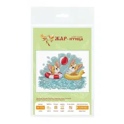 Cross stitch kit "Fun bathing" 15x20 cm SM-776
