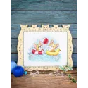 Kreuzstichset „Fröhliches Baden“ 15x20 cm SM-776