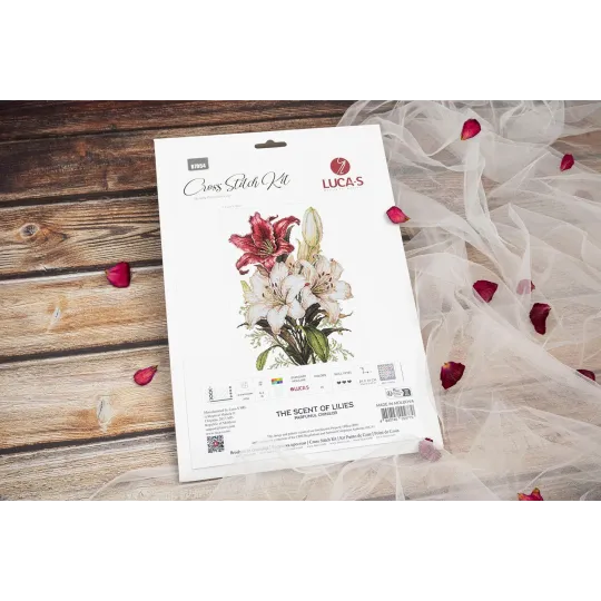 Kit de point de croix. "Le parfum des lilas" 24 x 34 cm SB7054