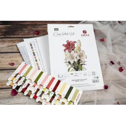 Cross Stitch Kit. "The Scent of Lilies" 24 x 34 cm SB7054