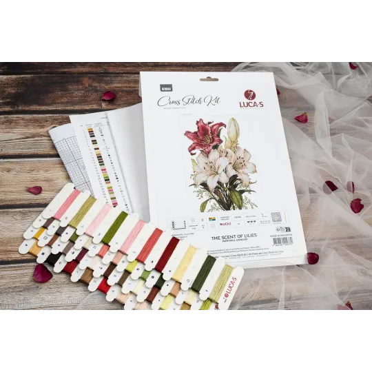 Набор для вышивания крестом. «Аромат лилий» 24 x 34 см SB7054