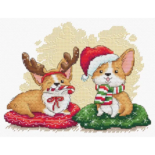 Cross stitch kit "Celebrating the New Year" 15*19 cm SM-774