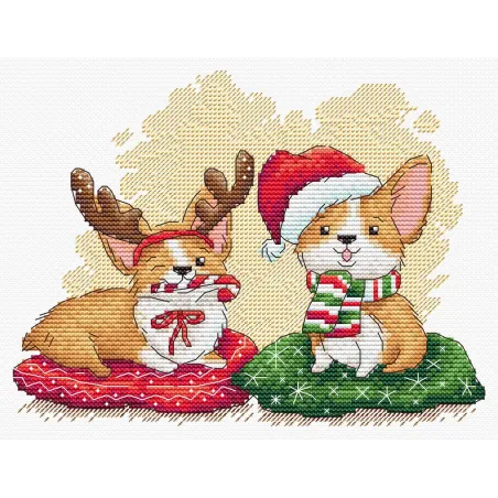 Cross stitch kit "Celebrating the New Year" 15*19 cm SM-774