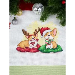 Cross stitch kit "Celebrating the New Year" 15*19 cm SM-774