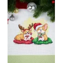 Cross stitch kit "Celebrating the New Year" 15*19 cm SM-774
