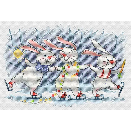 Cross stitch kit "Festive round dance" 13x20 cm SM-993