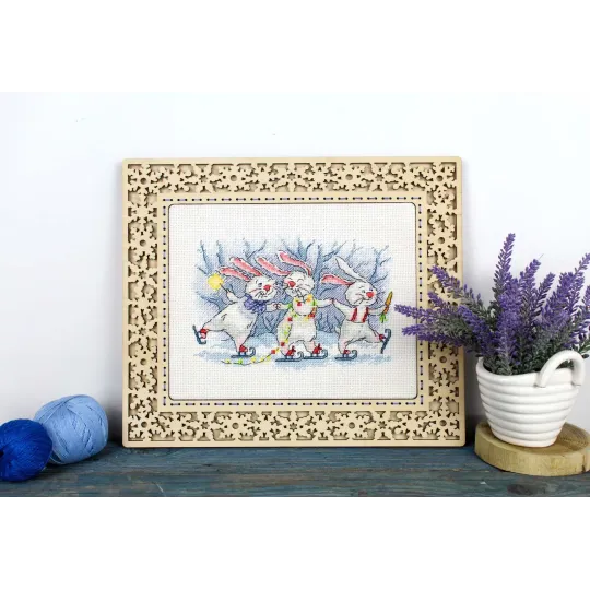 Kryželių siuvinėjimo rinkinys "Šventinis ratas" 13x20 cm SM-993