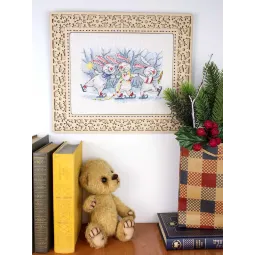 Kryželių siuvinėjimo rinkinys "Šventinis ratas" 13x20 cm SM-993