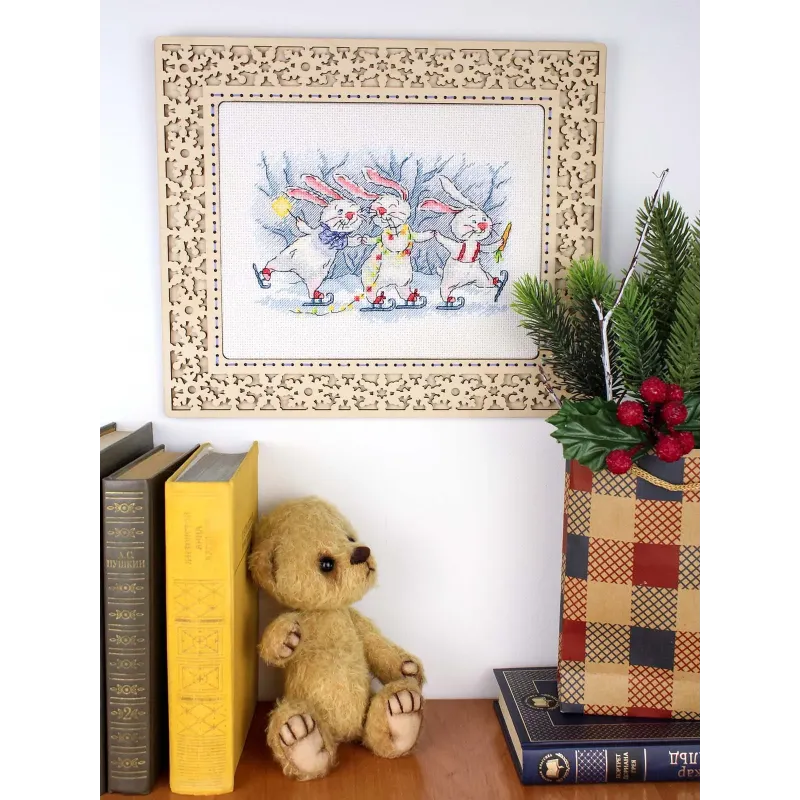Cross stitch kit "Festive round dance" 13x20 cm SM-993