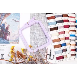 Cross stitch kit "Hearts Over Kings" 29 x 43 cm SLETIL9961