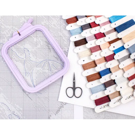 Kryželiu siuvinėjimo rinkinys "Hearts Over Kings" 29 x 43 cm SLETIL9961