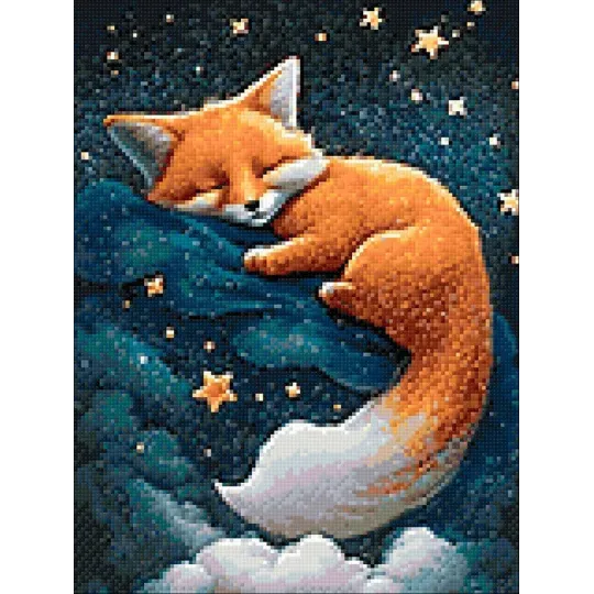 Diamond painting kit "Fox dreams" 30х40 cm WD3216