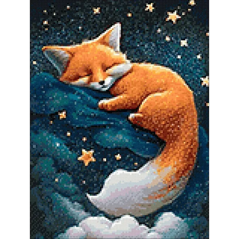 Diamond painting kit "Fox dreams" 30х40 cm WD3216