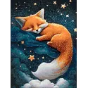 Kit de peinture diamant "Rêves de renard" 30х40 cm WD3216