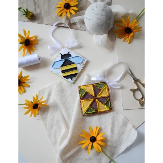 Décoration "Doux miel" 13.2x6.6 cm AABT-048