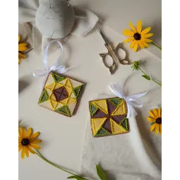 Украшение "Мотив солнца" 13.2x6.6 см AABT-044