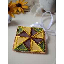 Decoration "Motif of the sun" 13.2x6.6 cm AABT-044