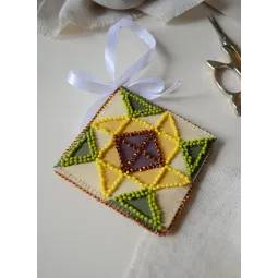 Украшение "Мотив солнца" 13.2x6.6 см AABT-044