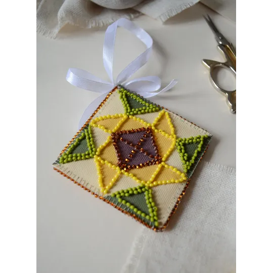 Décoration "Motif du soleil" 13,2x6,6 cm AABT-044