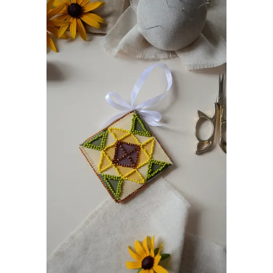 Décoration "Motif du soleil" 13,2x6,6 cm AABT-044