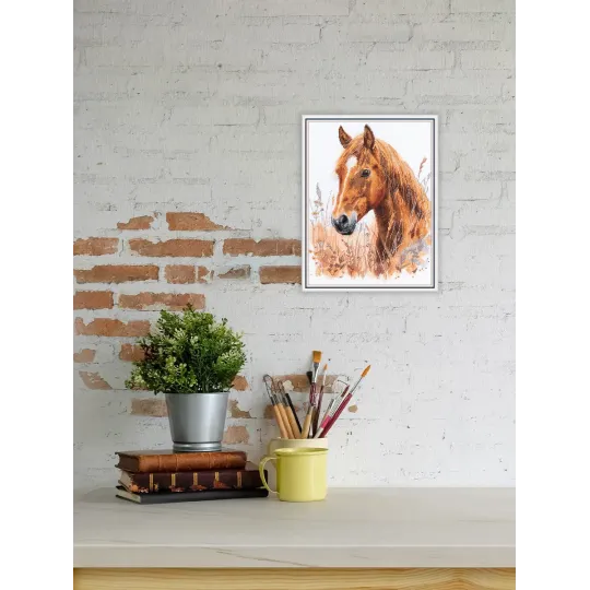 Kreuzstichset PANNA "In der Steppe zwischen den Gräsern" 26,5 x 33 cm PJ-7528