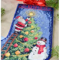 DIY Cross-stitch boot kit "Spark the celebration" 18x27 cm AAHH-001