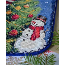 DIY Kreuzstich-Stiefel-Set „Entfache die Feier“ 18x27 cm AAHH-001