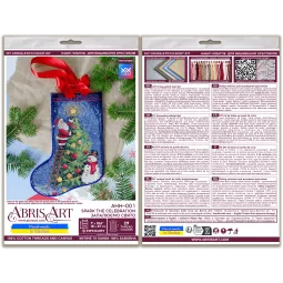 DIY Cross-stitch boot kit "Spark the celebration" 18x27 cm AAHH-001