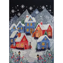 Cross-stitch kit "The night before Christmas" 19x26 cm AAH-302