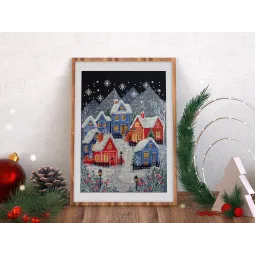 Kreuzstichset "Die Nacht vor Weihnachten" 19x26 cm AAH-302