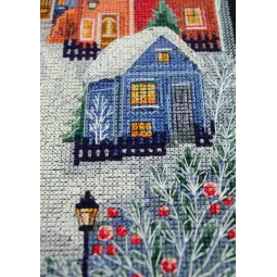 Kit de point de croix "La nuit avant Noël" 19x26 cm AAH-302