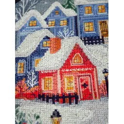 Kit de point de croix "La nuit avant Noël" 19x26 cm AAH-302