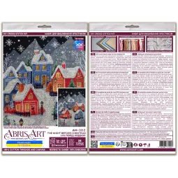Kit de point de croix "La nuit avant Noël" 19x26 cm AAH-302