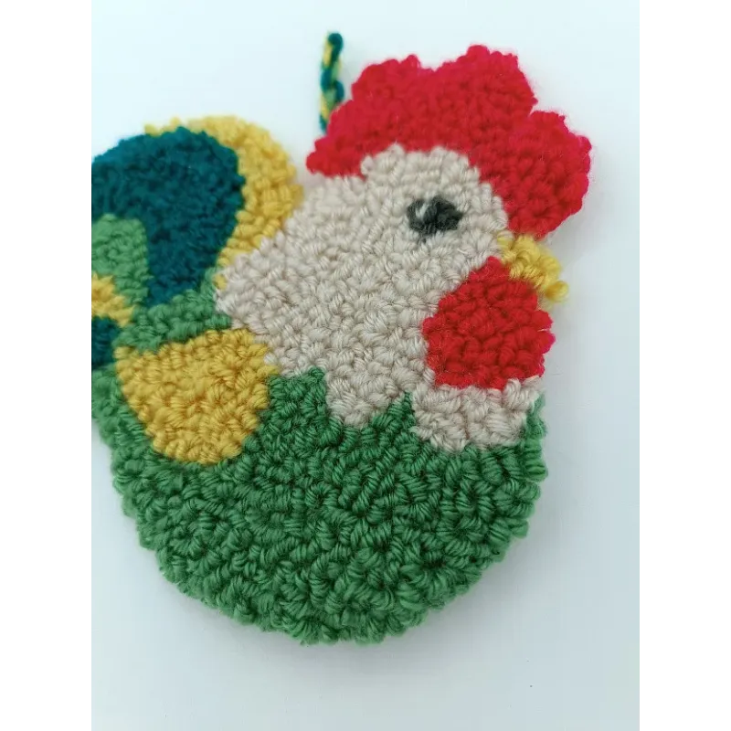 Kit de tapis à poinçonner "Coq" 14,5×13,5 cm SVK-005