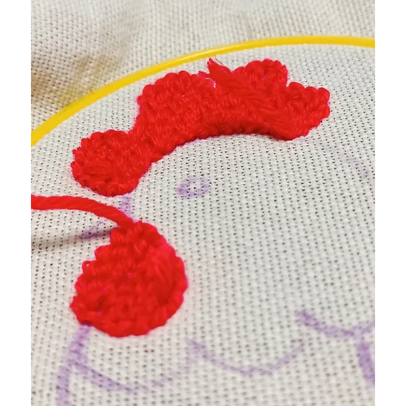 Punch-Needle-Teppich-Set „Hahn“ 14,5×13,5 cm SVK-005