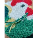 Punch-needle rug kit "Rooster" 14.5×13.5 cm SVK-005 (ES)
