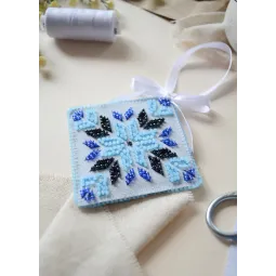 Decoration "Winter Vibes" 13.2x6.6 cm AABT-046