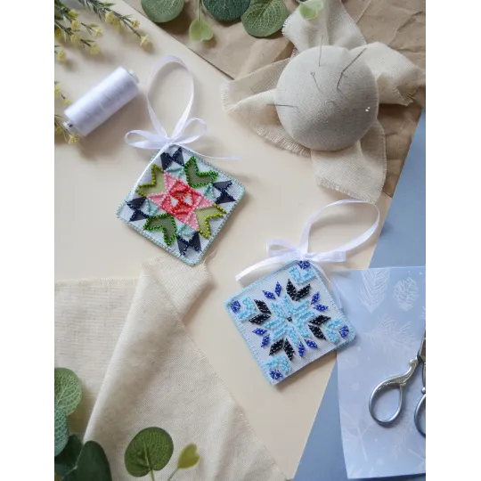 Décoration "Ambiance hivernale" 13.2x6.6 cm AABT-046