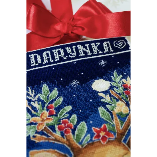 DIY Kreuzstich-Stiefel-Set "Santa's Helper" 18x27 cm AAHH-002