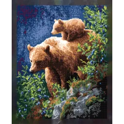 Peinture diamantée avec sous-cadre "Ours" 40x50 cm DP442