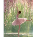 Diamant Malerei mit Unterrahmen „Ballerina“ 40x50 cm DP427
